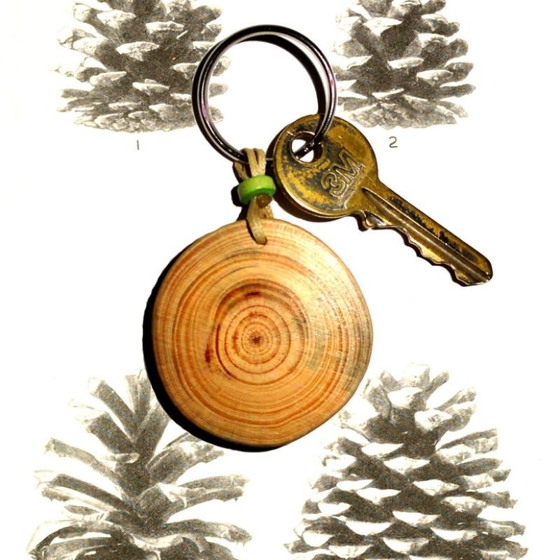 Wooden Engraved Keychain