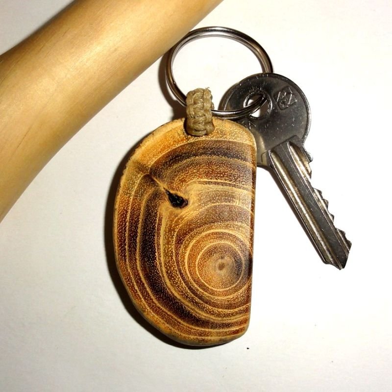 Wooden Engraved Keychain